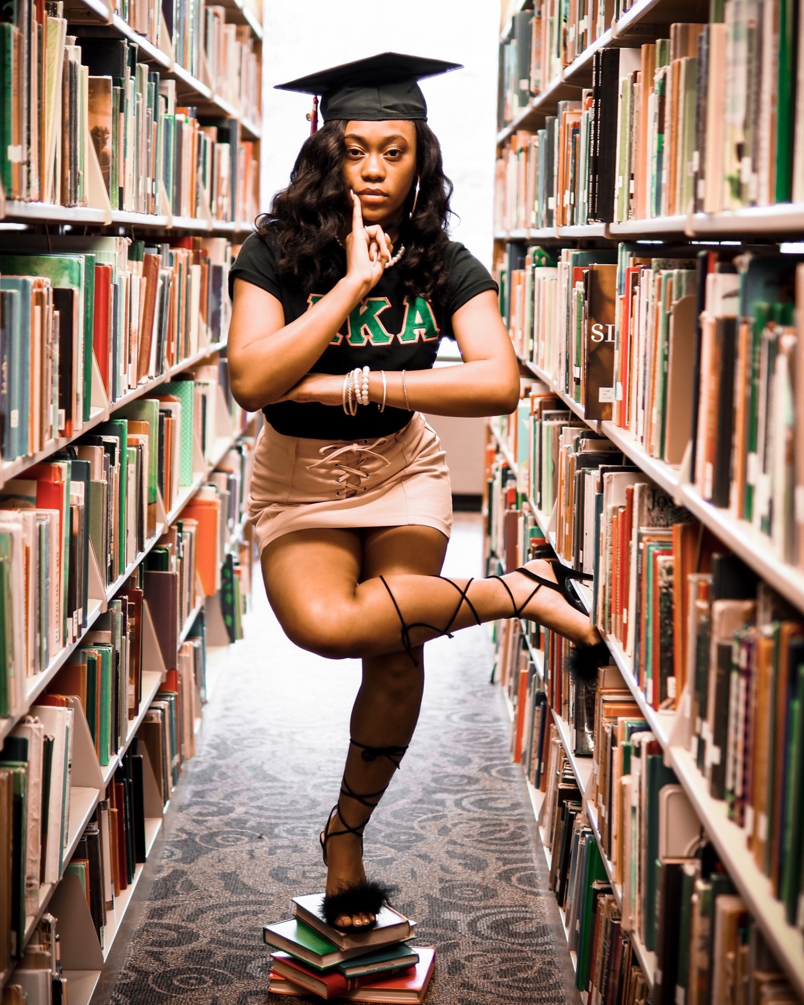 Asiha receiving her NPHC Outstanding Chapter President Award